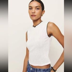 Reformation Ryland Pointelle tank top size M
